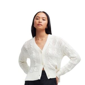 Madewell Cream Knit Cardigan